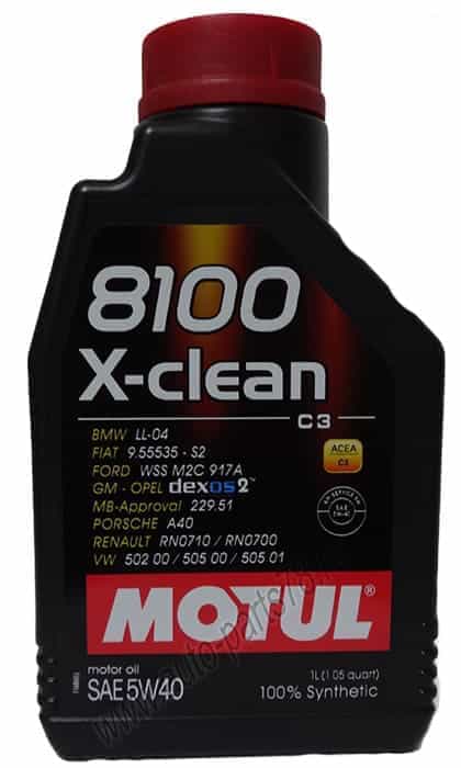 Масло моторное Motul 8100 x-clean 5W40 1л