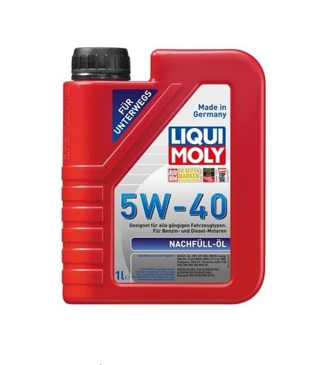 LIQUI MOLY Синтетическое доливочное моторное масло Nachfull Oil 5W-40 1Л.