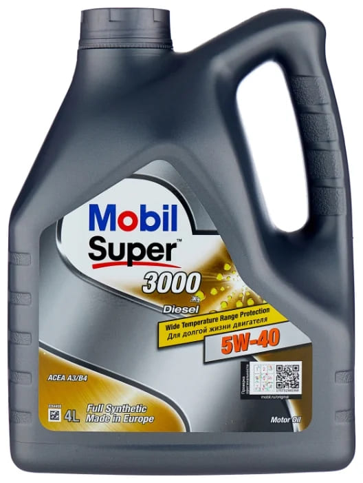Масло Mobil Super 3000 X1 Diesel 5W-40 4л.