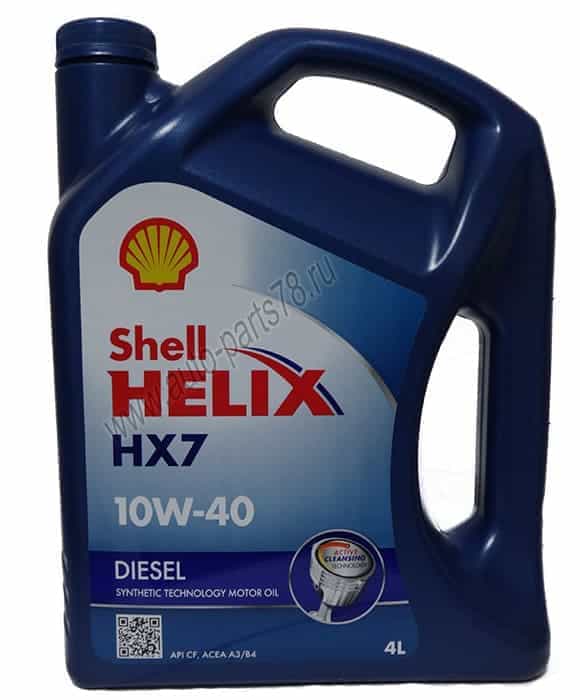 Масло моторное Shell HX-7 Dizel RUS 10W40 4л