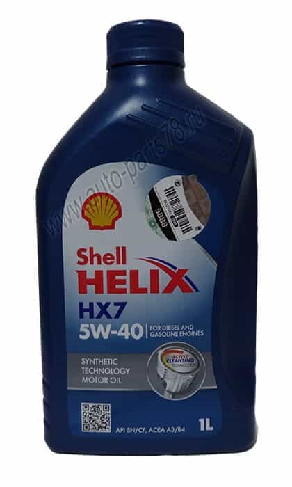 Масло моторное Shell HX-7 RUS 5W40 1л