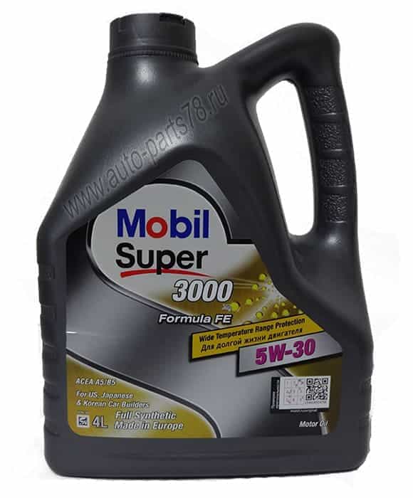Мobil Super 3000  X1 Formula FE 5W30 4 л.